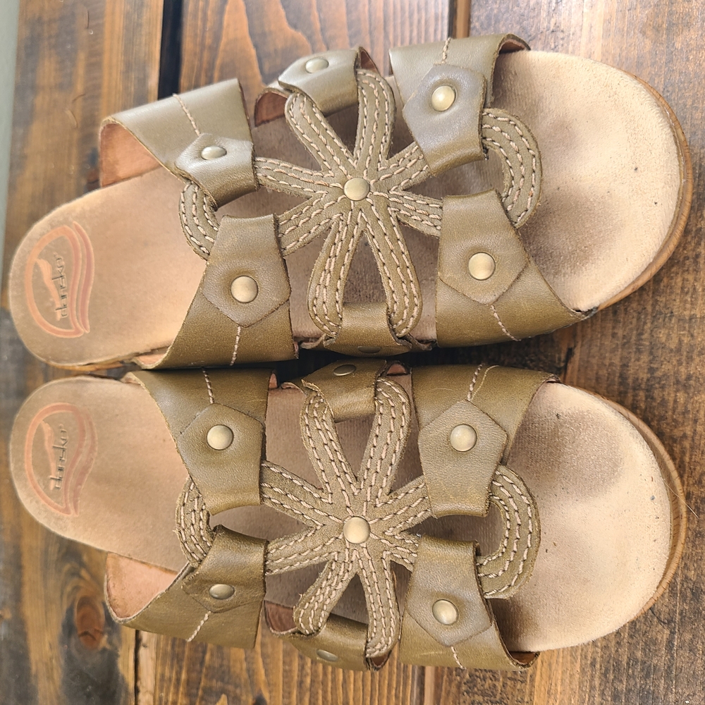 Kids Brown Leather Sandals